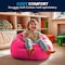 Flash Furniture Bean Bag Chair, 30 in W 30" L 18" H DG-BEAN-SMALL-SOLID-HTPK-GG - alternate 7